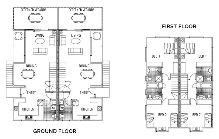 One Bedroom Villa - Floorplan