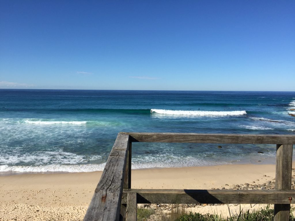 Surfing at Boomerang Beach