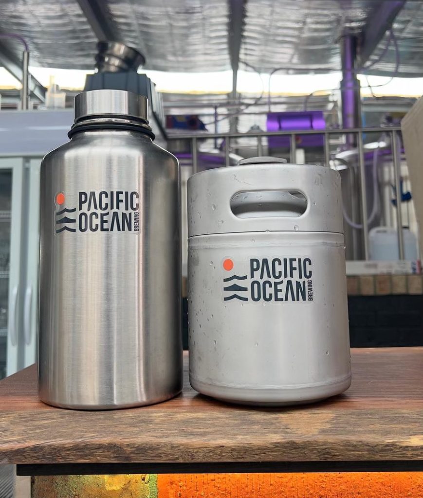 pacific ocean brewery - refill growler