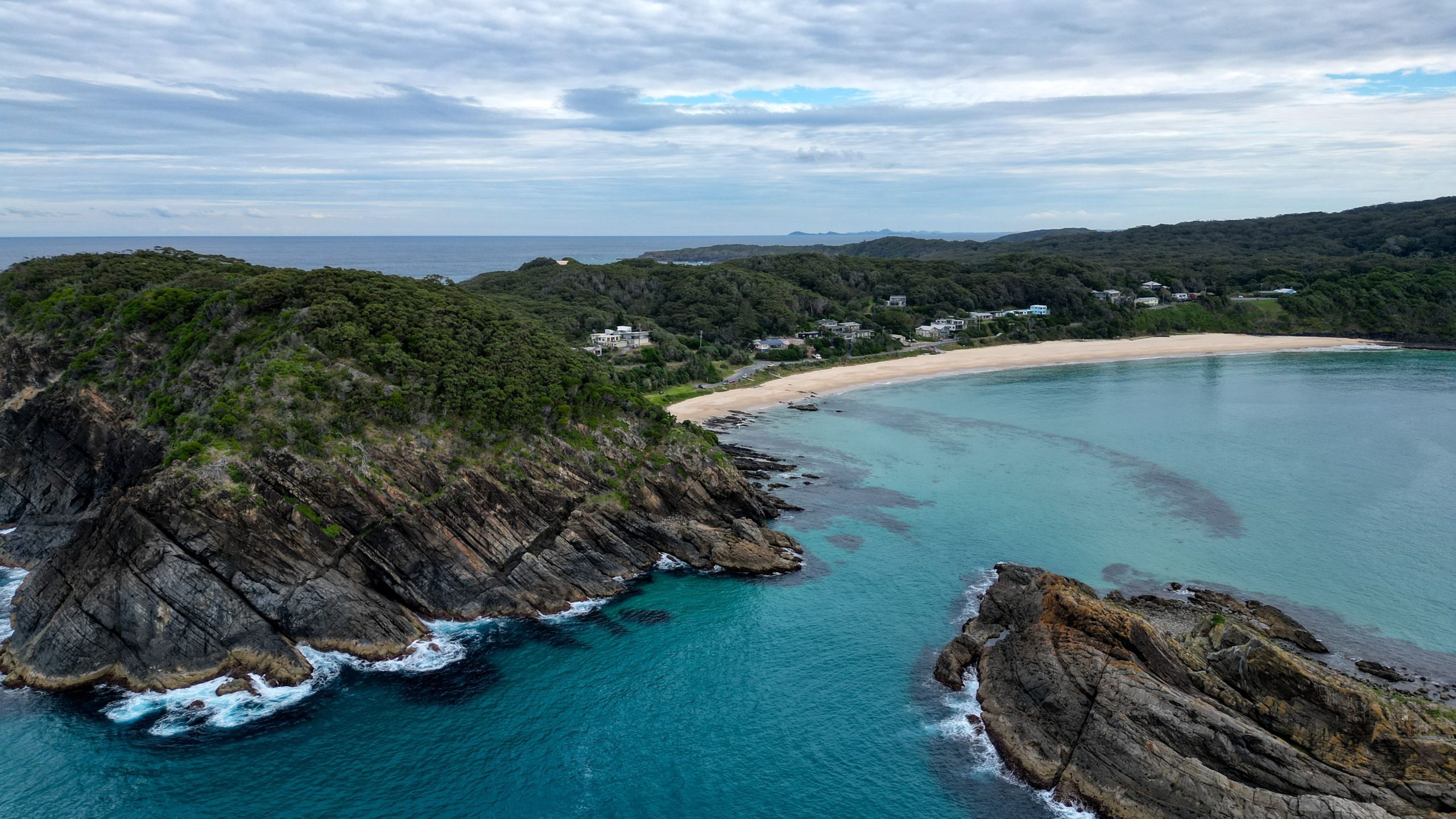Seal Rocks Aerial view
