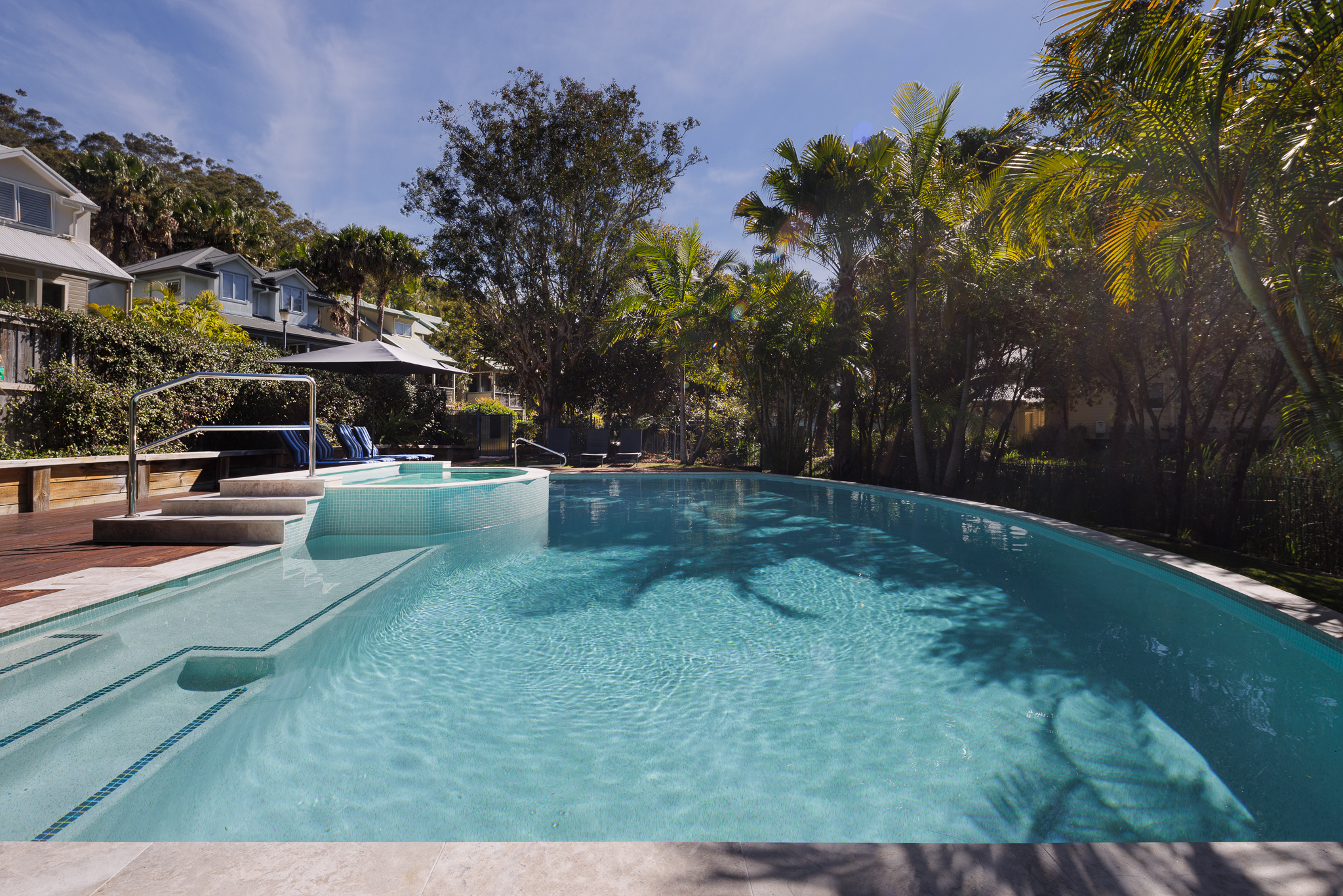 Blueys Retreat swimming pool and heated spa