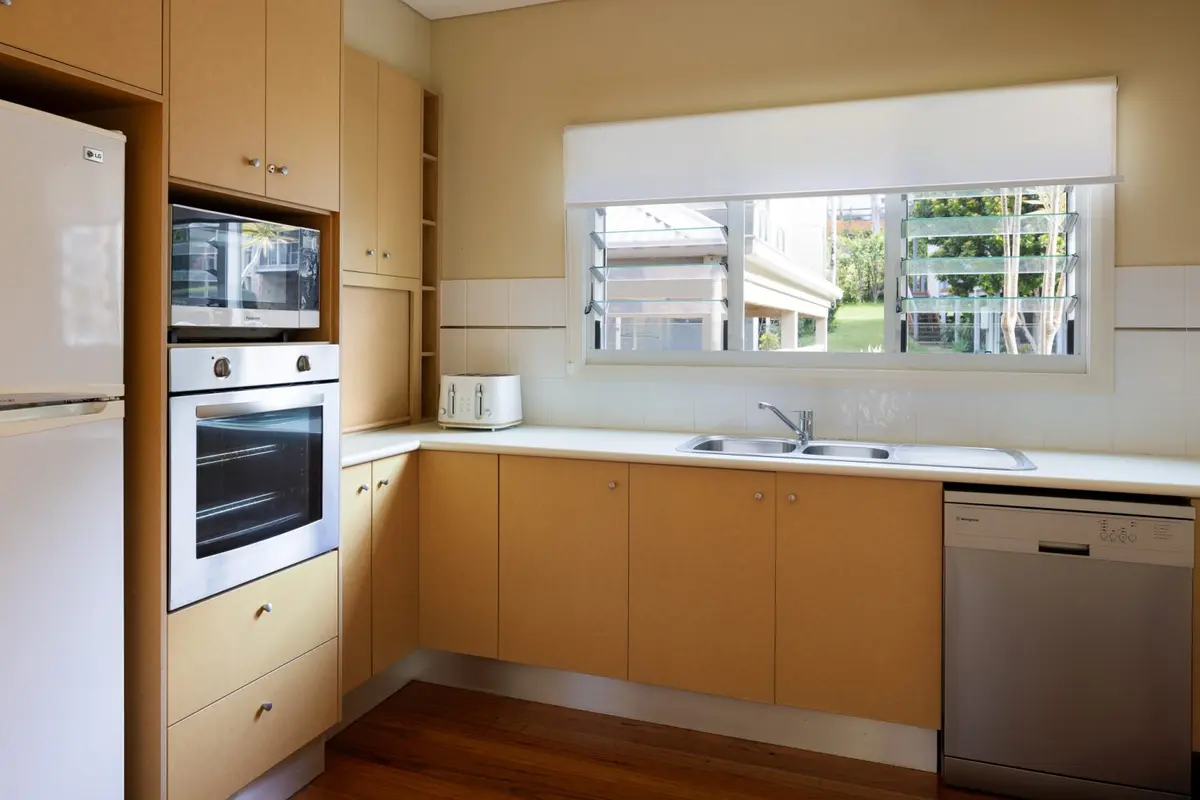 Fully equipped kitchen in a Two Bedroom Townhouse at Blueys Retreat
